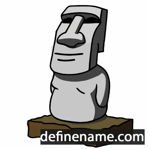 Moai cartoon