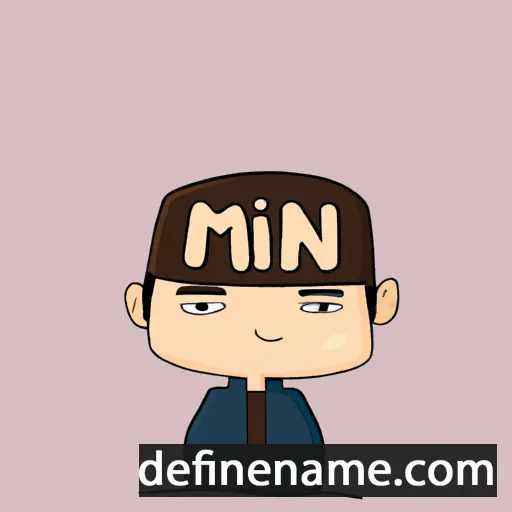 cartoon of the name Mo Nin