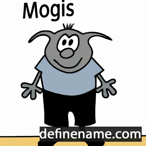 cartoon of the name Mógils