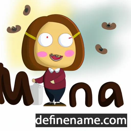 cartoon of the name Móna