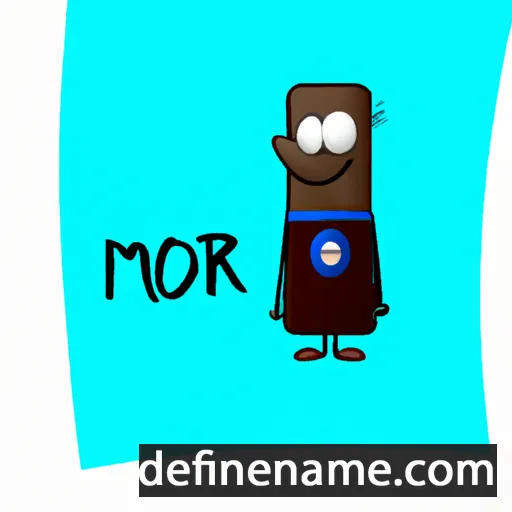 cartoon of the name Mörk