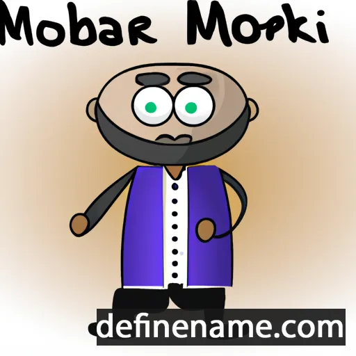 cartoon of the name Mobarak