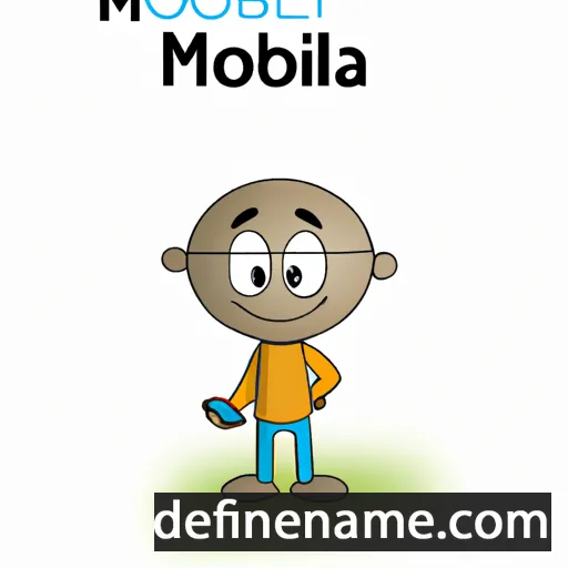 cartoon of the name Mobolaji