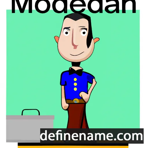 cartoon of the name Moderan