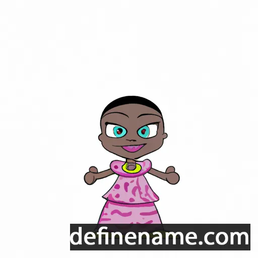 cartoon of the name Modupe-oluwa