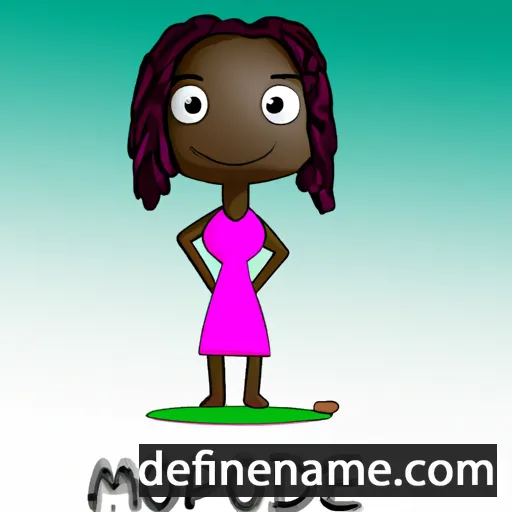 cartoon of the name Modupe