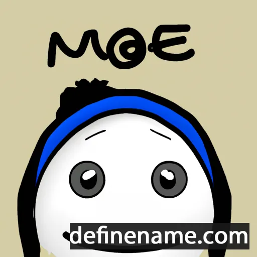 cartoon of the name Moegi