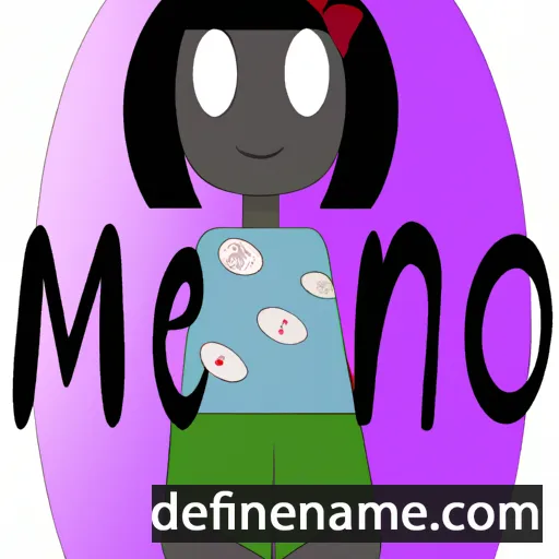 cartoon of the name Moeno