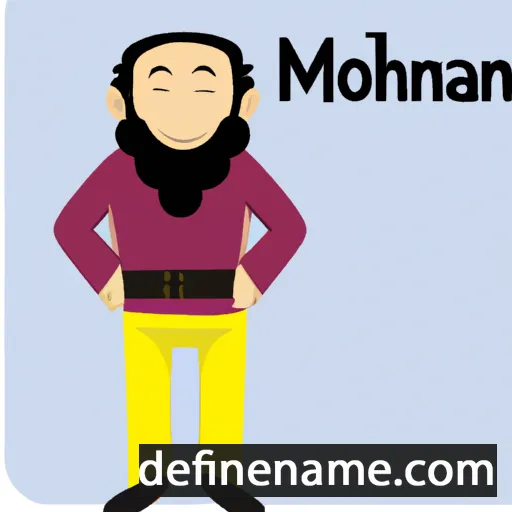 cartoon of the name Mohaimen