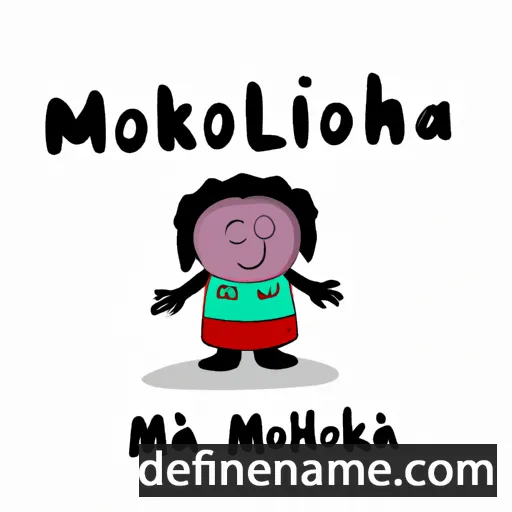 cartoon of the name Mohikamol