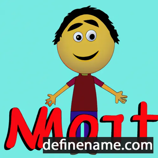 cartoon of the name Mohit