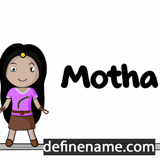 cartoon of the name Mohita