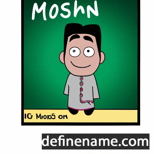 cartoon of the name Mohsin