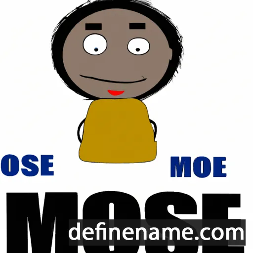 cartoon of the name Moise