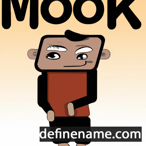 cartoon of the name Mok