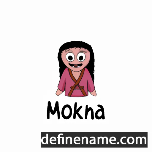 cartoon of the name Mokana