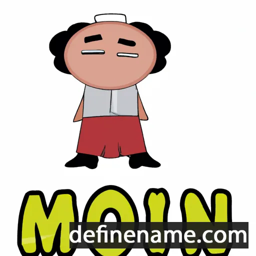 cartoon of the name Momein