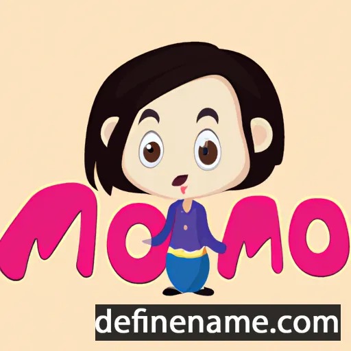 cartoon of the name Momo