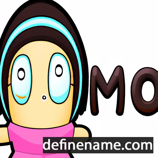 cartoon of the name Momo