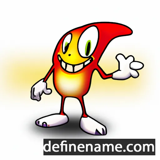 cartoon of the name Momojamol