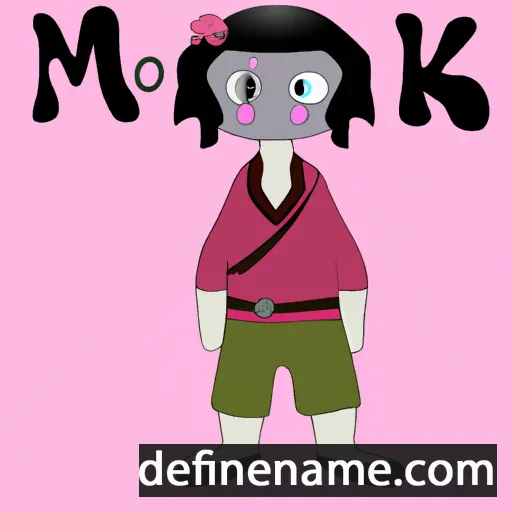 cartoon of the name Momokiyik