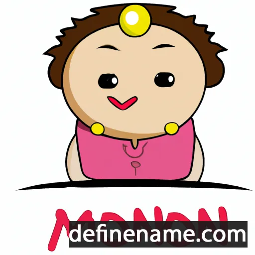 cartoon of the name Momoni