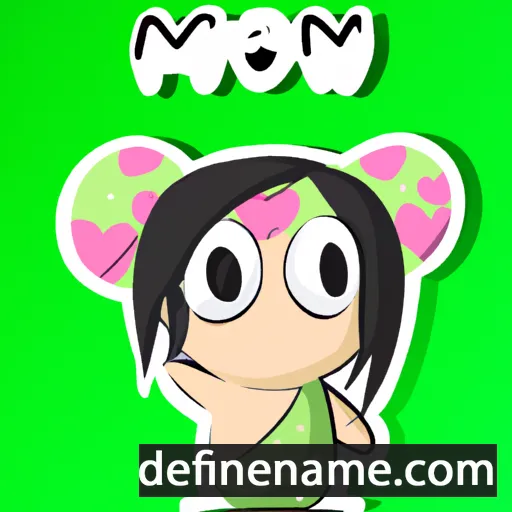 cartoon of the name Momosuluv