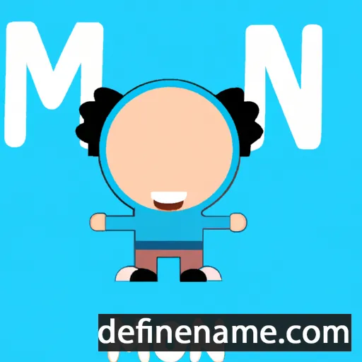 cartoon of the name Mon