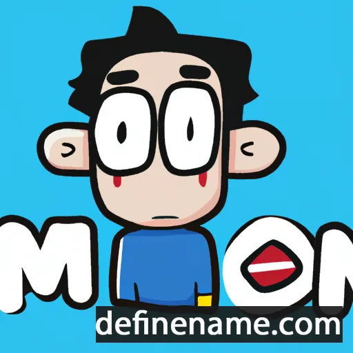 cartoon of the name Mon