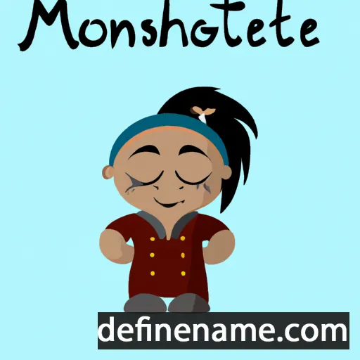 cartoon of the name Monâhtseta'e