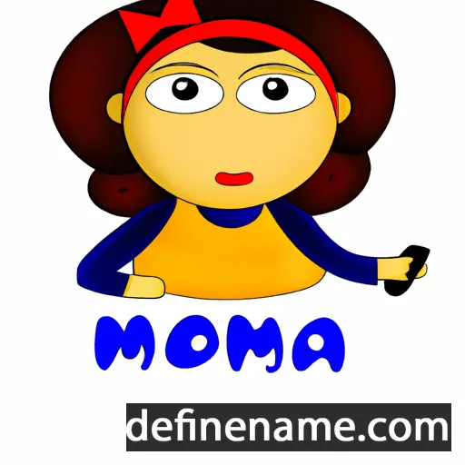 cartoon of the name Mona