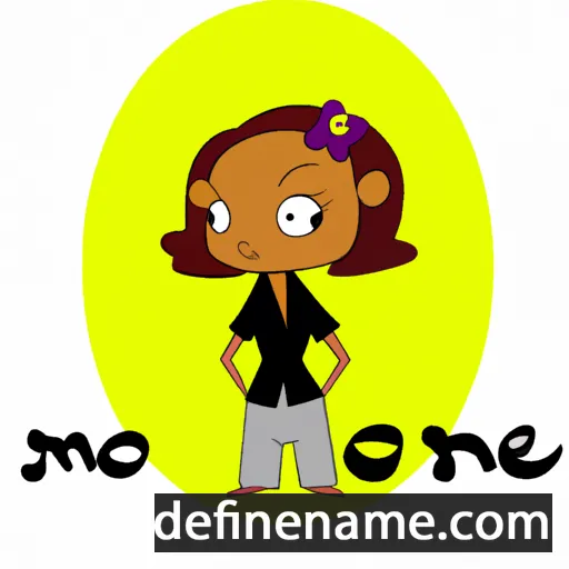 cartoon of the name Monae