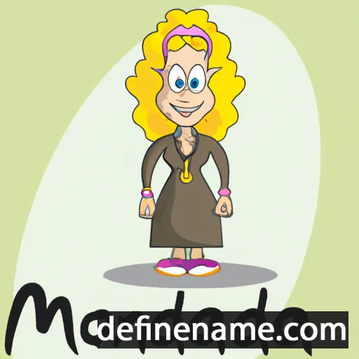 cartoon of the name Monalda