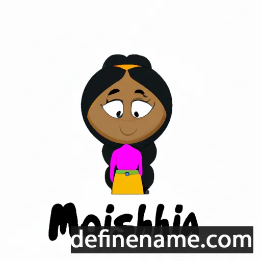 cartoon of the name Monalisha