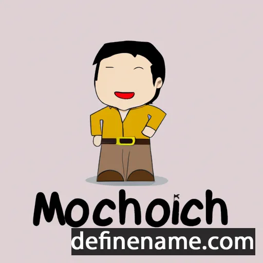 cartoon of the name Monchai