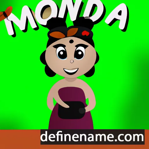 cartoon of the name Mondana