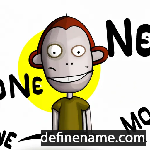 cartoon of the name Mone