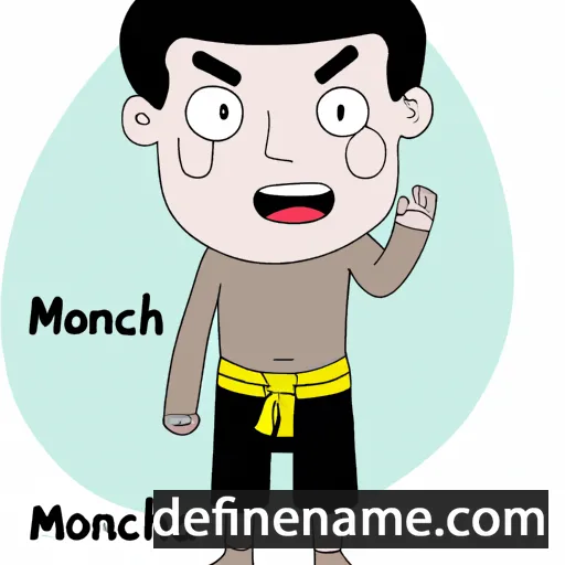 cartoon of the name Mongkholchai