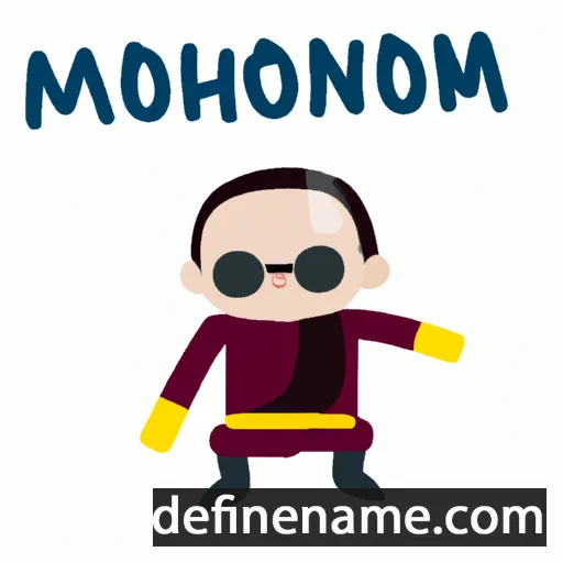 cartoon of the name Mongkonchai