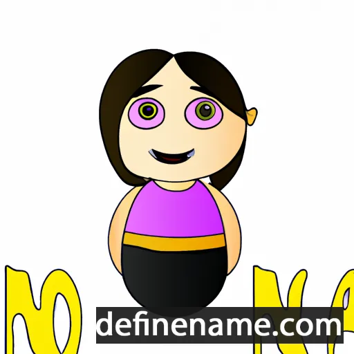 cartoon of the name Monia