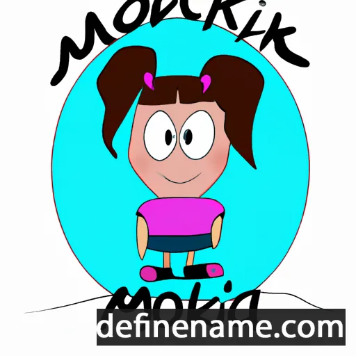 cartoon of the name Monička