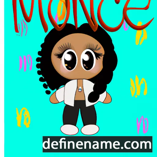 cartoon of the name Monice