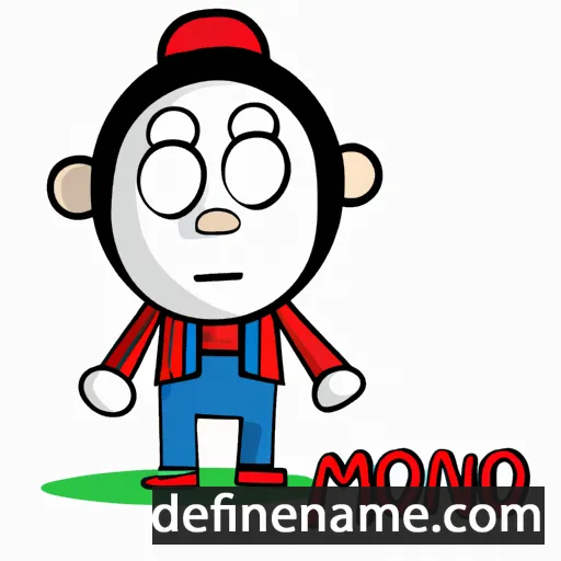 cartoon of the name Monico