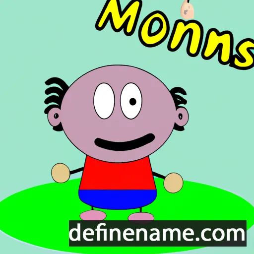 cartoon of the name Monimos