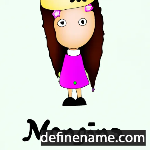 cartoon of the name Moninna