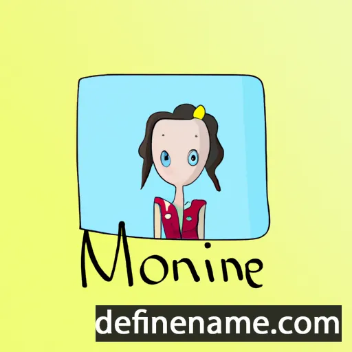 cartoon of the name Moninne