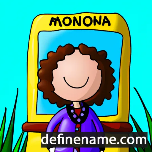 cartoon of the name Moniqua