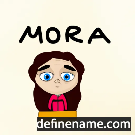 cartoon of the name Monira