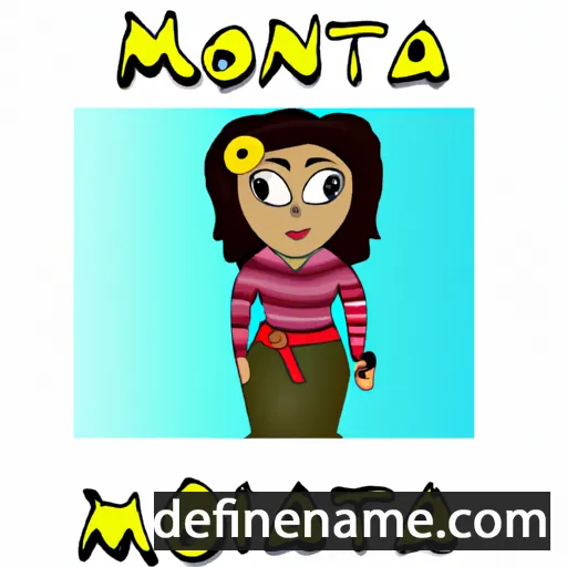 cartoon of the name Monita