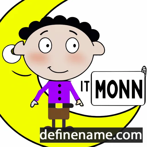 cartoon of the name Monthon